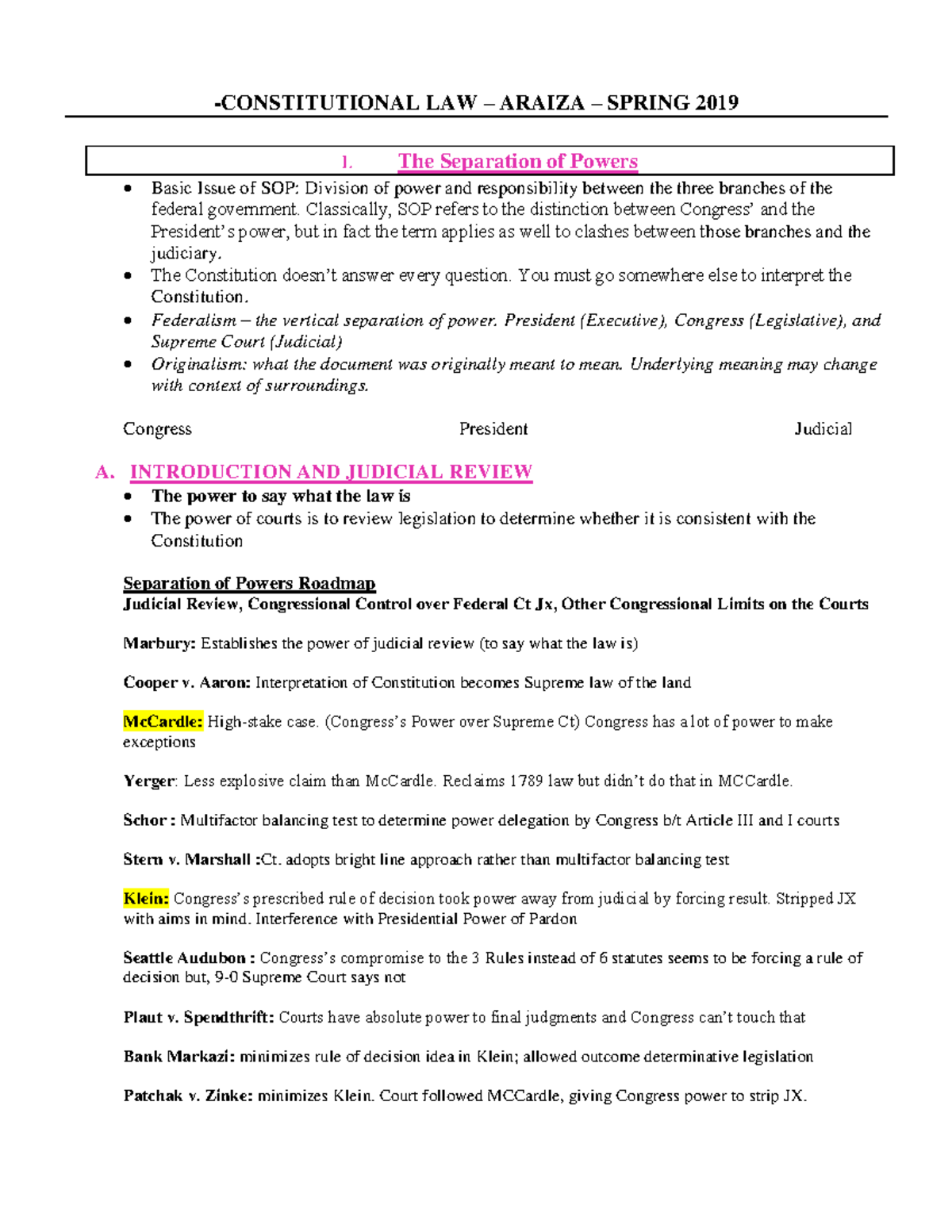 First Amendment Law Study Guide: Key Concepts and Cases Outline
