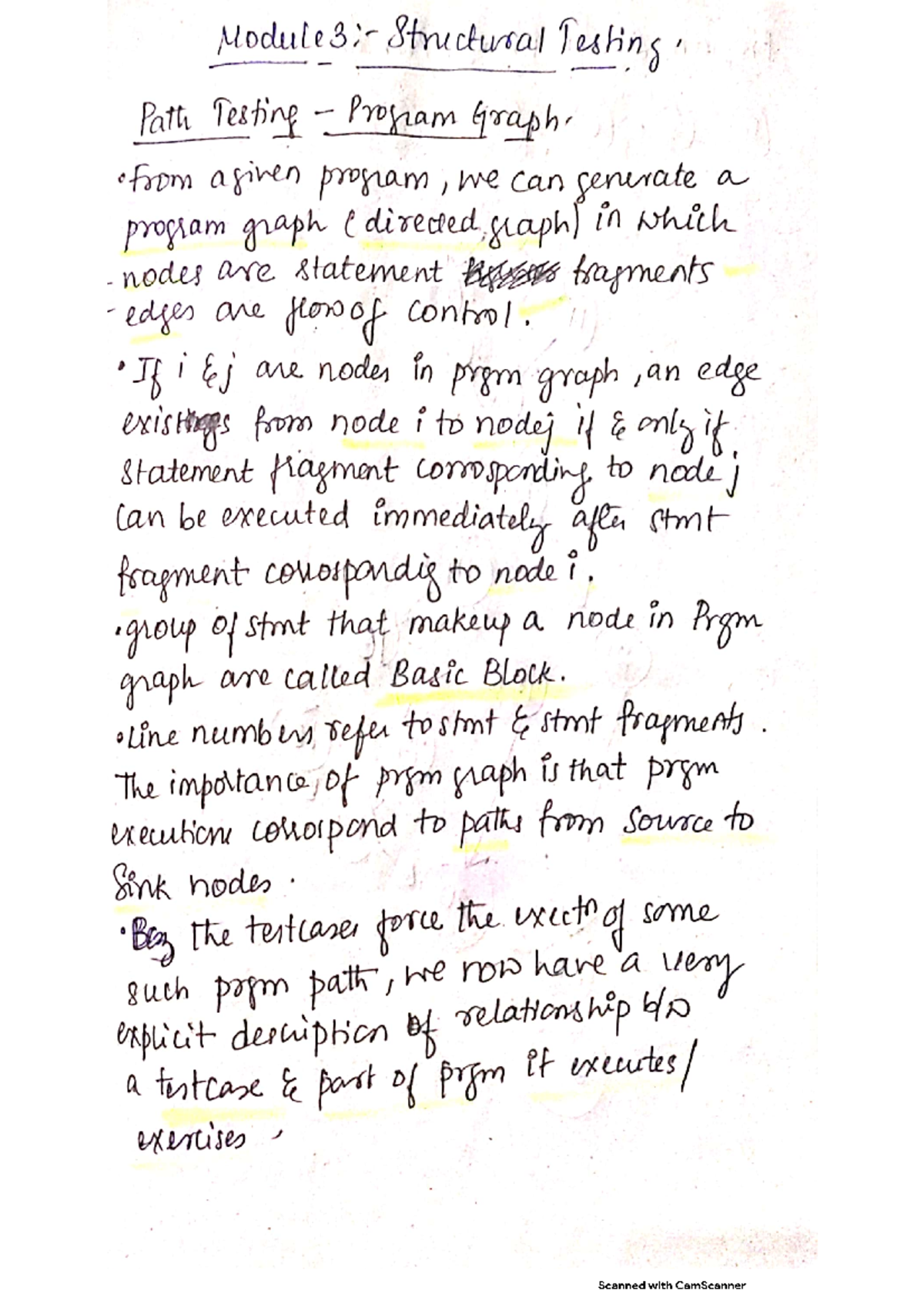 ST Module 3 Notes - Structural Testing & Path Coverage Basics - Studocu
