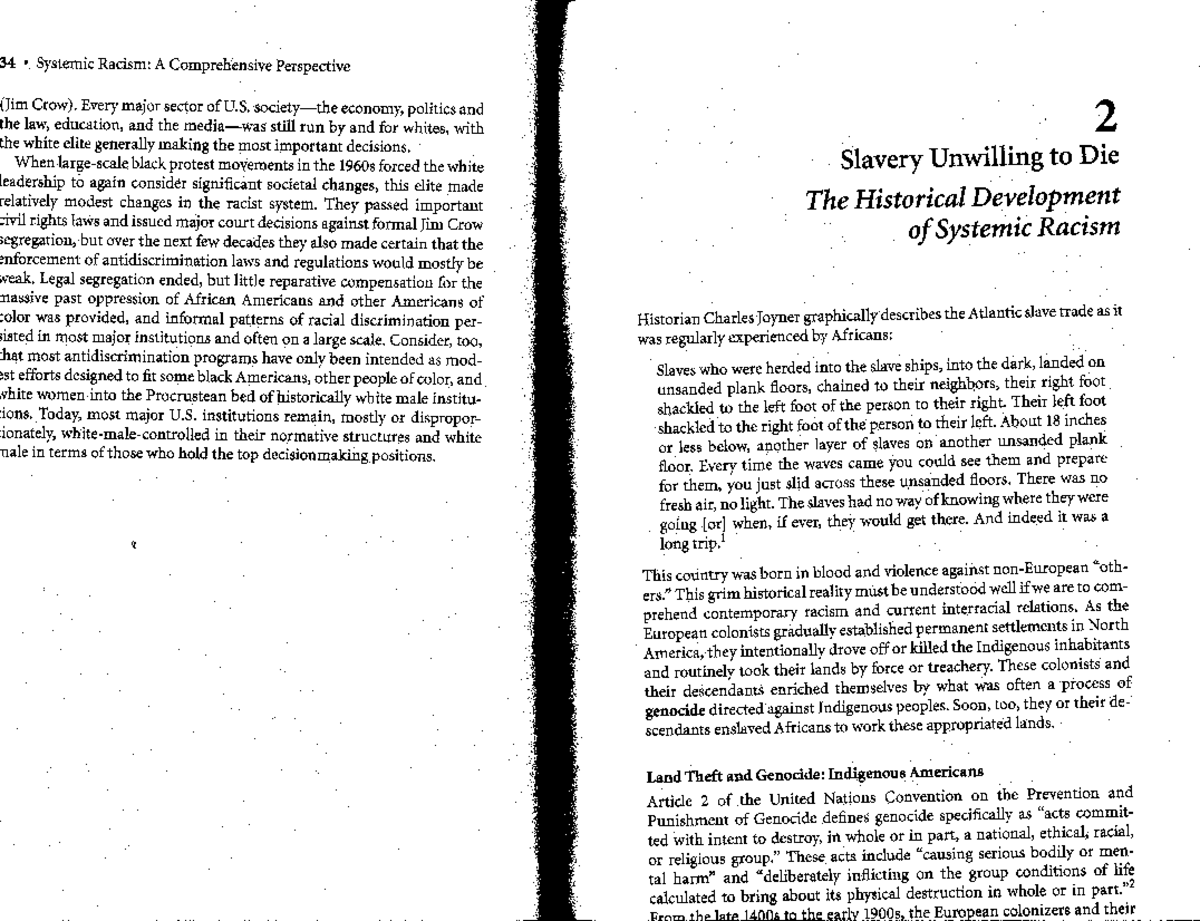 Final Exam Study Guide for ABC123: Systemic Racism Insights - Studocu