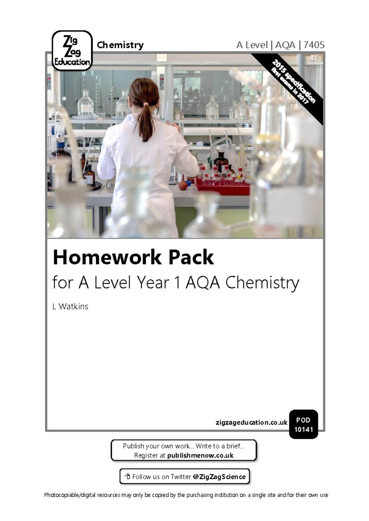 Homework Pack for A Level Year 1 AQA Chemistry (10141) - Studocu