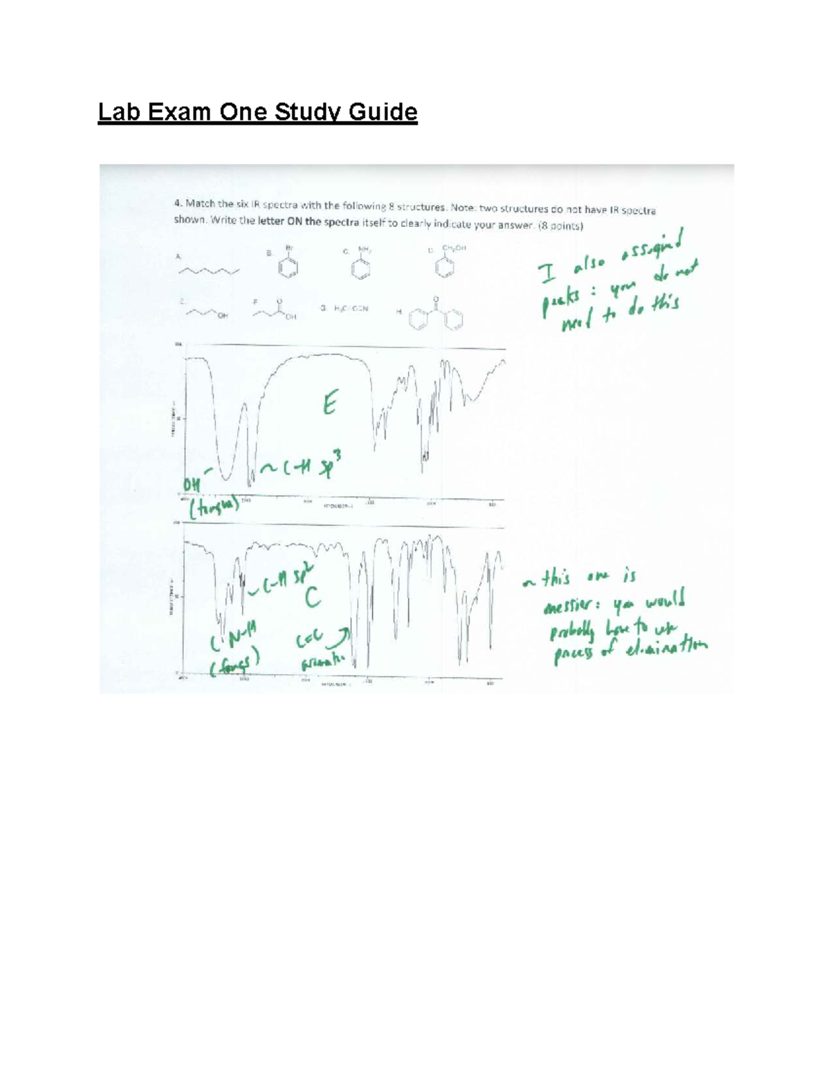 Lab Exam 1 Study Guide Vapor Pressure Distillation Extraction