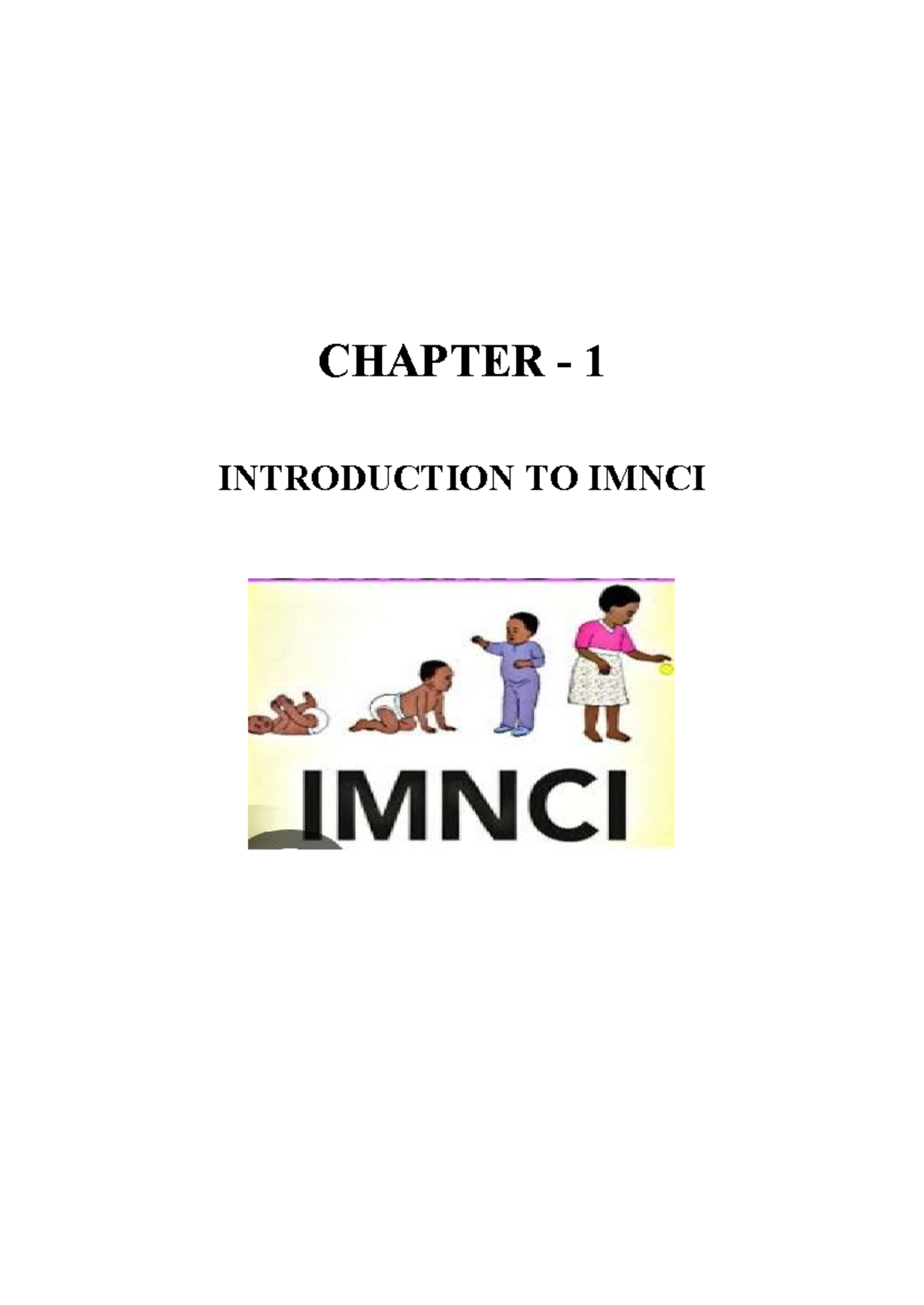 IMNCI Module: Comprehensive Child Health Care Strategies - Studocu
