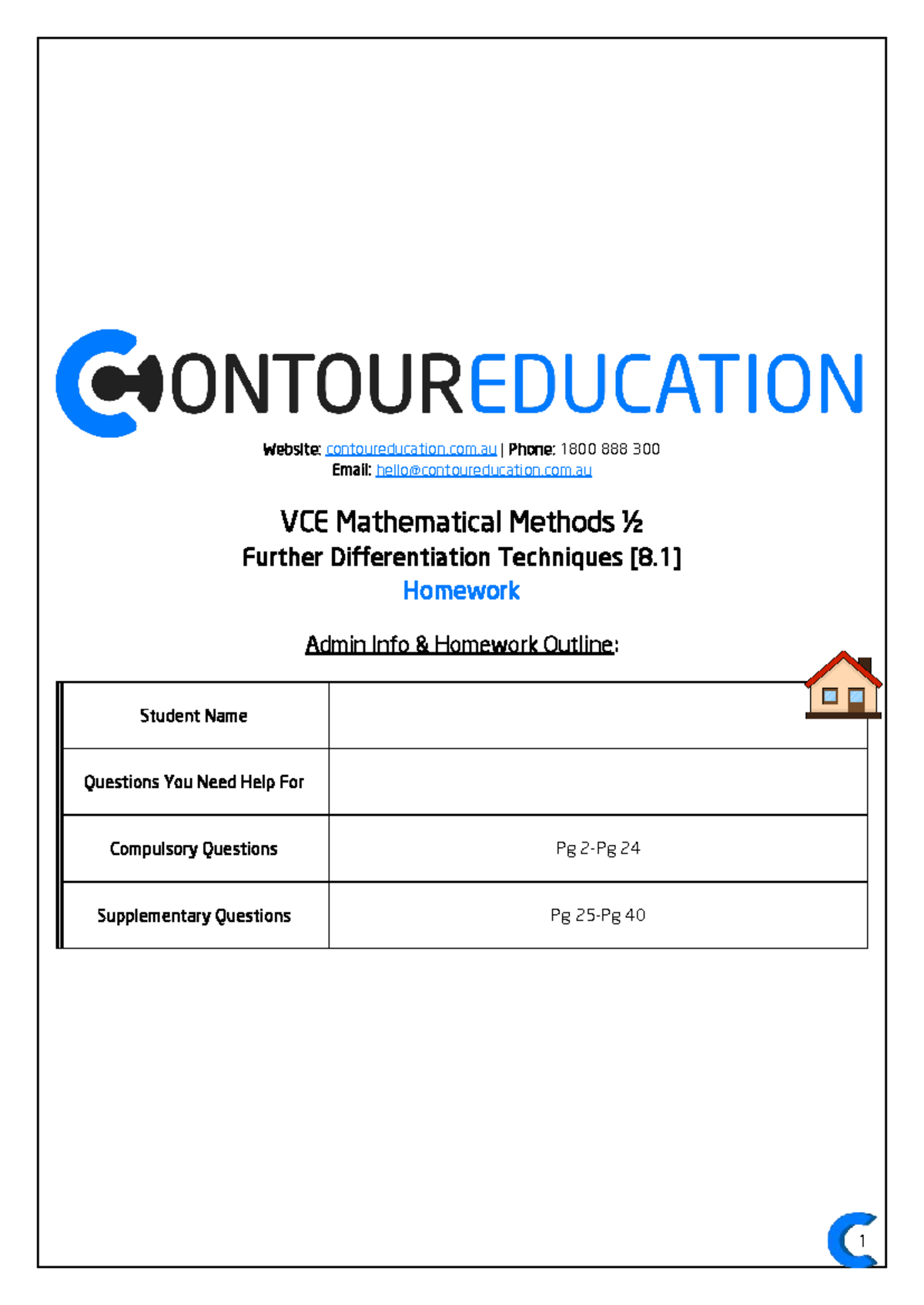 MM12 Further Differentiation Techniques Homework Guide - Studocu
