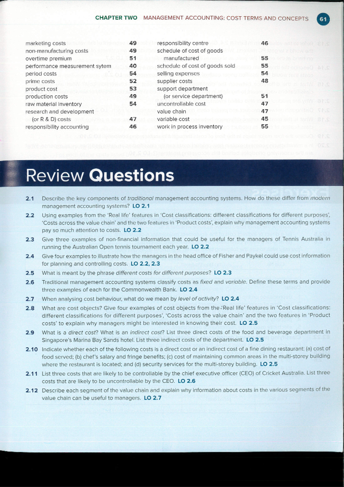 Chapter 2 - Study Notes and Key Concepts - Studocu
