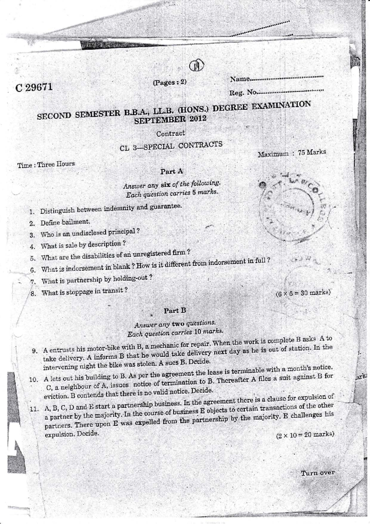 CL3_SPECIAL CONTRACTS Final Exam Notes - Key Concepts and Case Studies ...