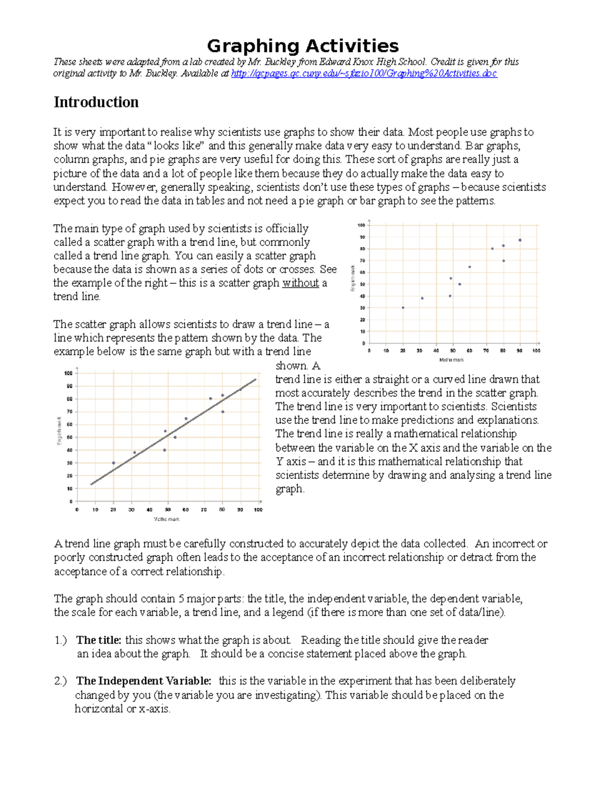 Graphing Practice Activities - Studocu