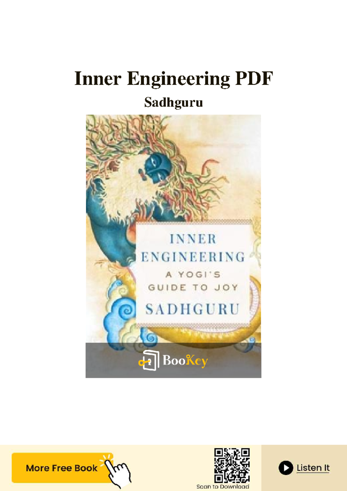 Inner Engineering PDF - Sadhguru's Guide to Transforming Your Inner ...
