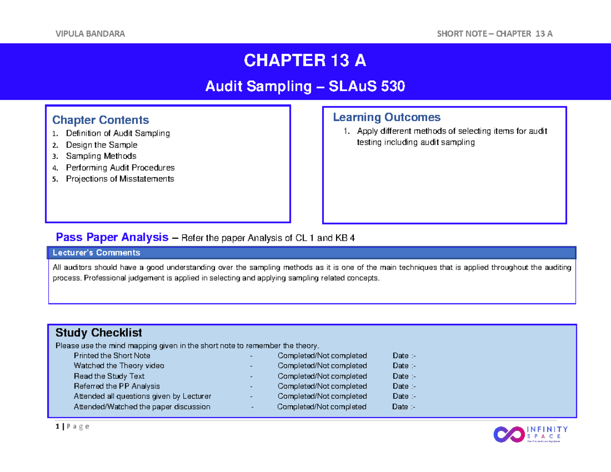 Judgemental Sampling In Auditing
