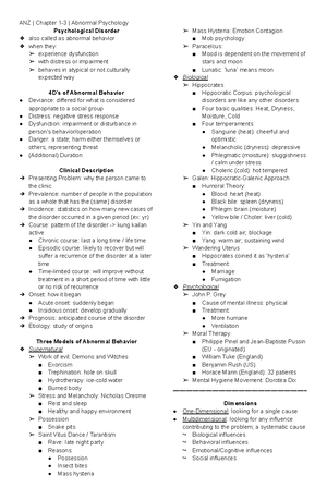 AB Psych - Chapter 4: Trauma & Stressor-Related Disorders Summary - Studocu
