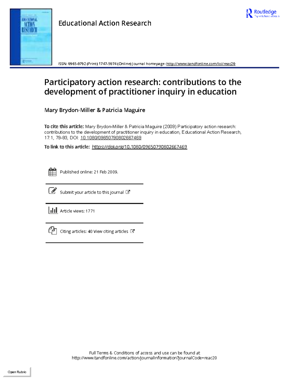 Participatory Action Research in Education: Insights and Challenges ...