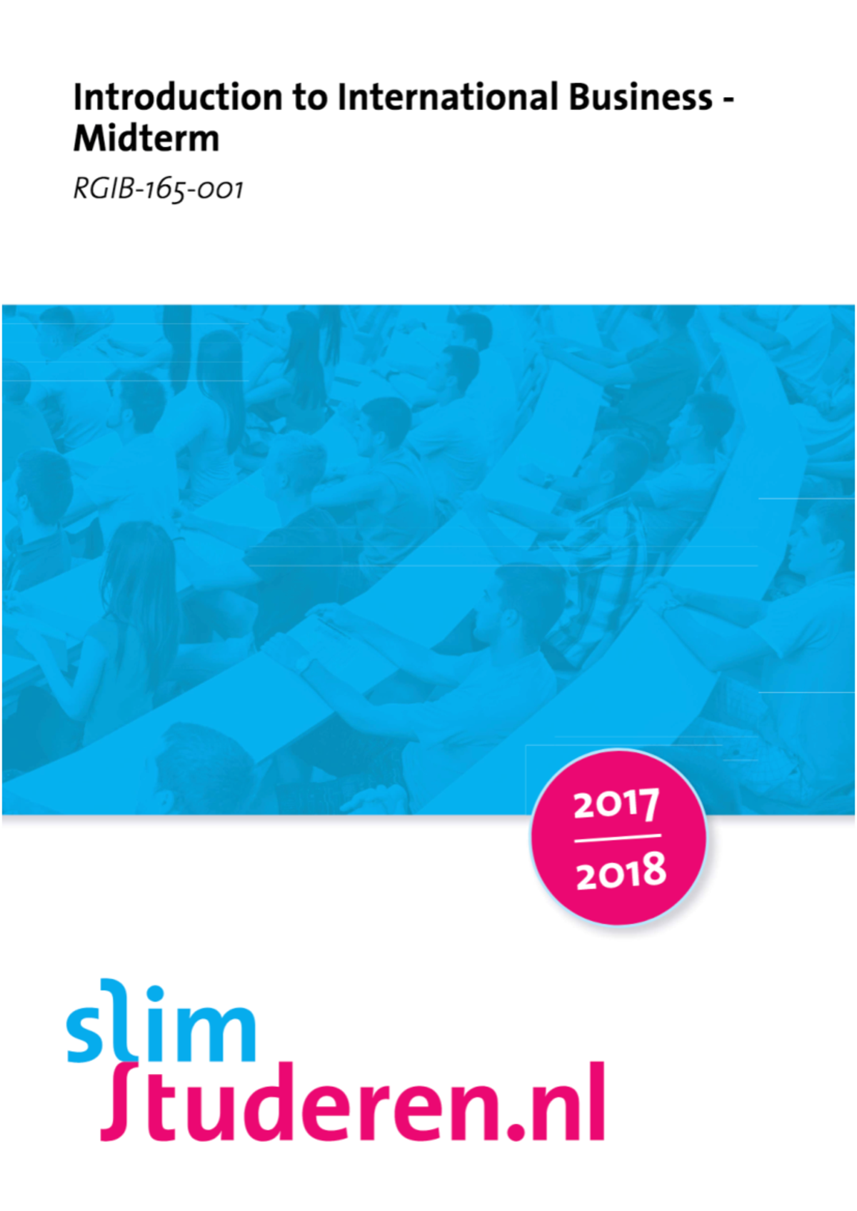 IIB Intermediate International Business Strategy Overview - Studeersnel