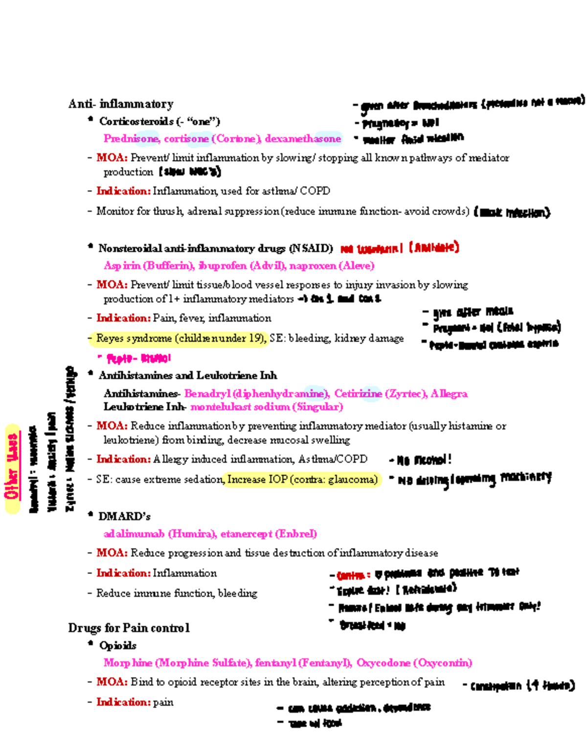 Final Exam Study Guide: Pharmacology (COPY) - Studocu