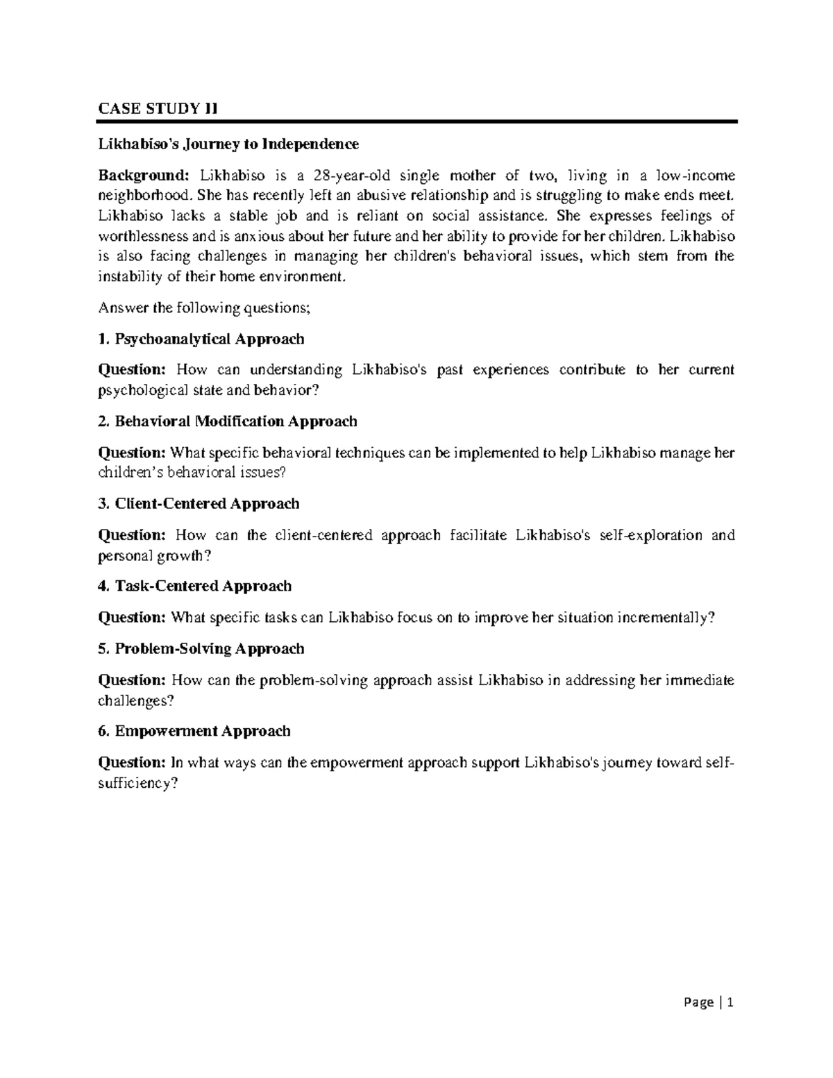 SW 4313 - Practicals in Social Work: Language & Communication Signs ...