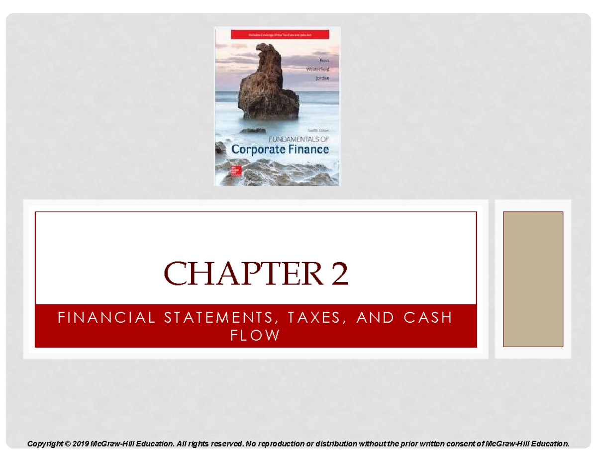 CHAP 2 PDF - Corporate Finance chapter 2 - F I N A N C I A L S T A T E ...