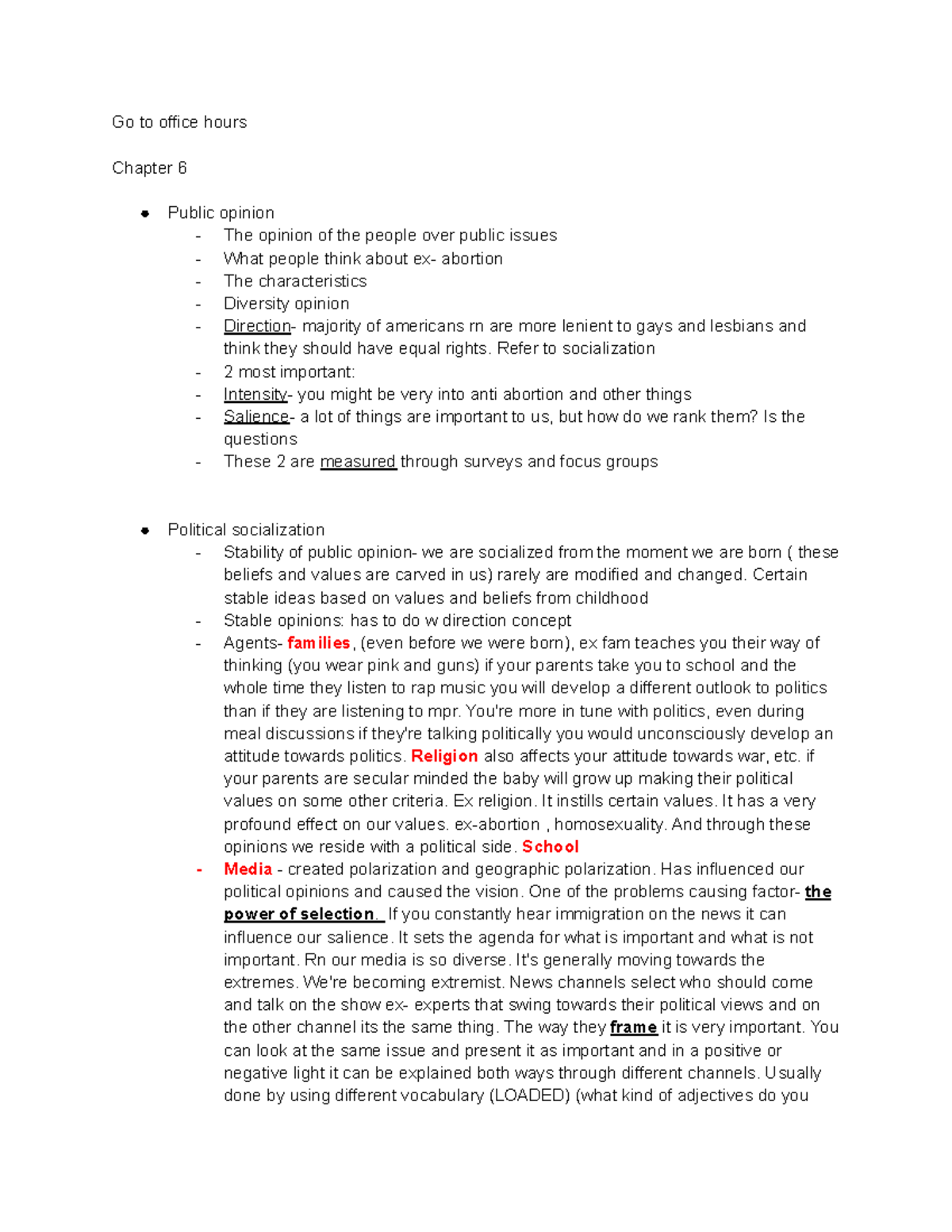 Midterm Exam Review Notes for Course XYZ-101 - Go to office hours ...