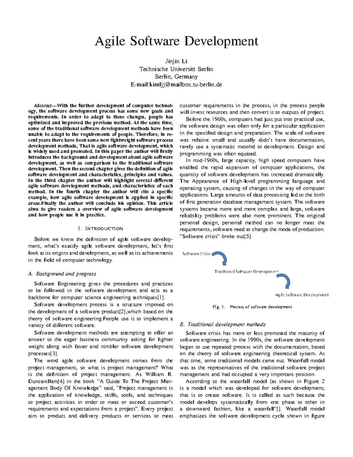 Agile Software Development: A Comprehensive Overview (CS101) - Studocu