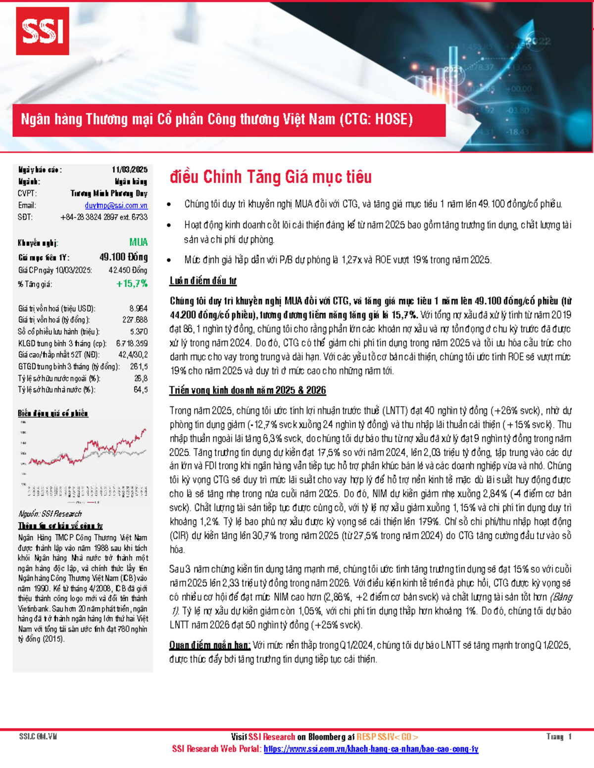 CTG khuyến nghị - CTG khuyến nghị - SSI.COM Visit SSI Research on ...
