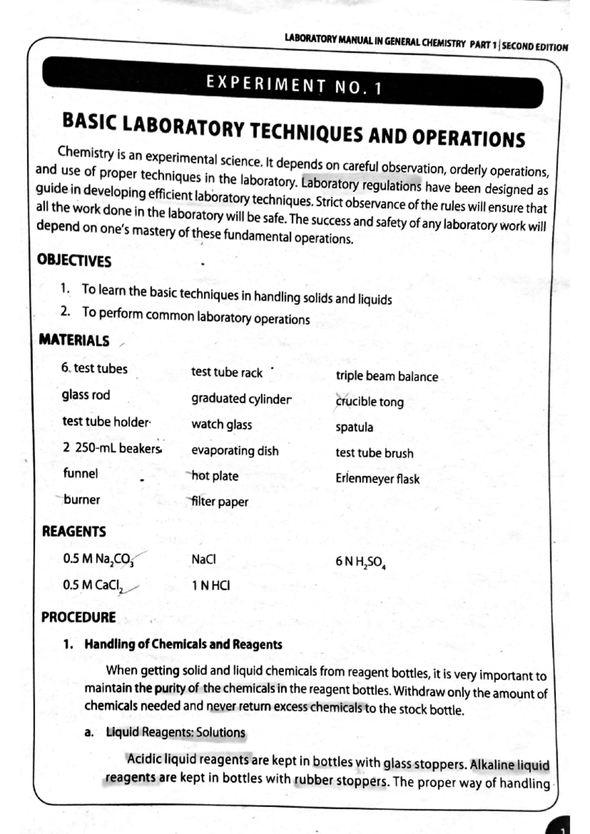 Gen Chem Experiment No - asdsadsadssda - LABORATORY MANUAL IN GENERAL ...