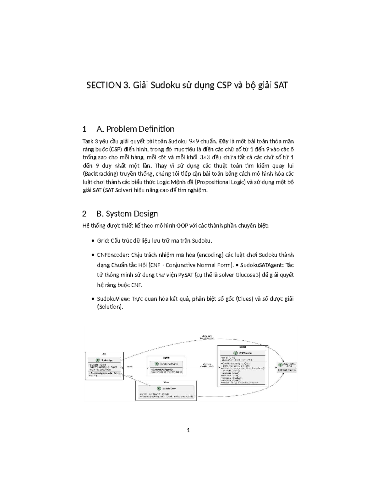 Giải Sudoku bằng CSP và SAT Solver - Task 3 - Cuối kỳ AI - Studocu