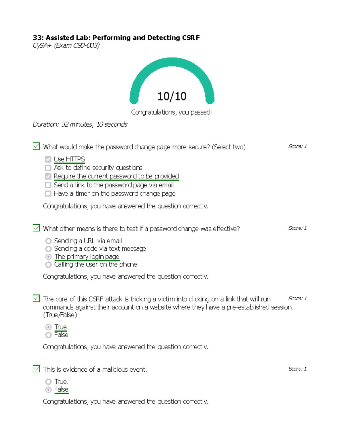 34: CySA+ (CS0-003) Applied Lab: Security Misconfiguration