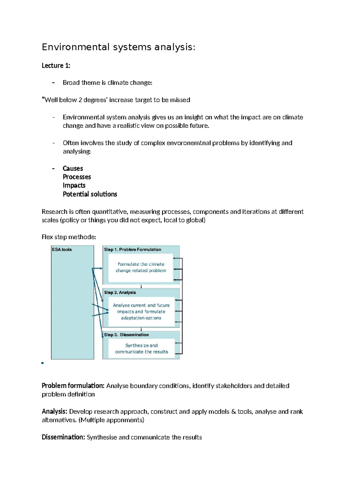Environmental Systems Analysis: Lecture 1 - Climate Change Insights ...