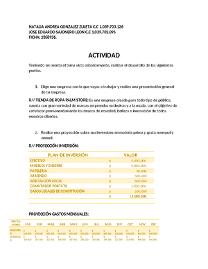 Cronograma de Actividades de Manejo de Especies Pecuarias SENA 3070385 ...