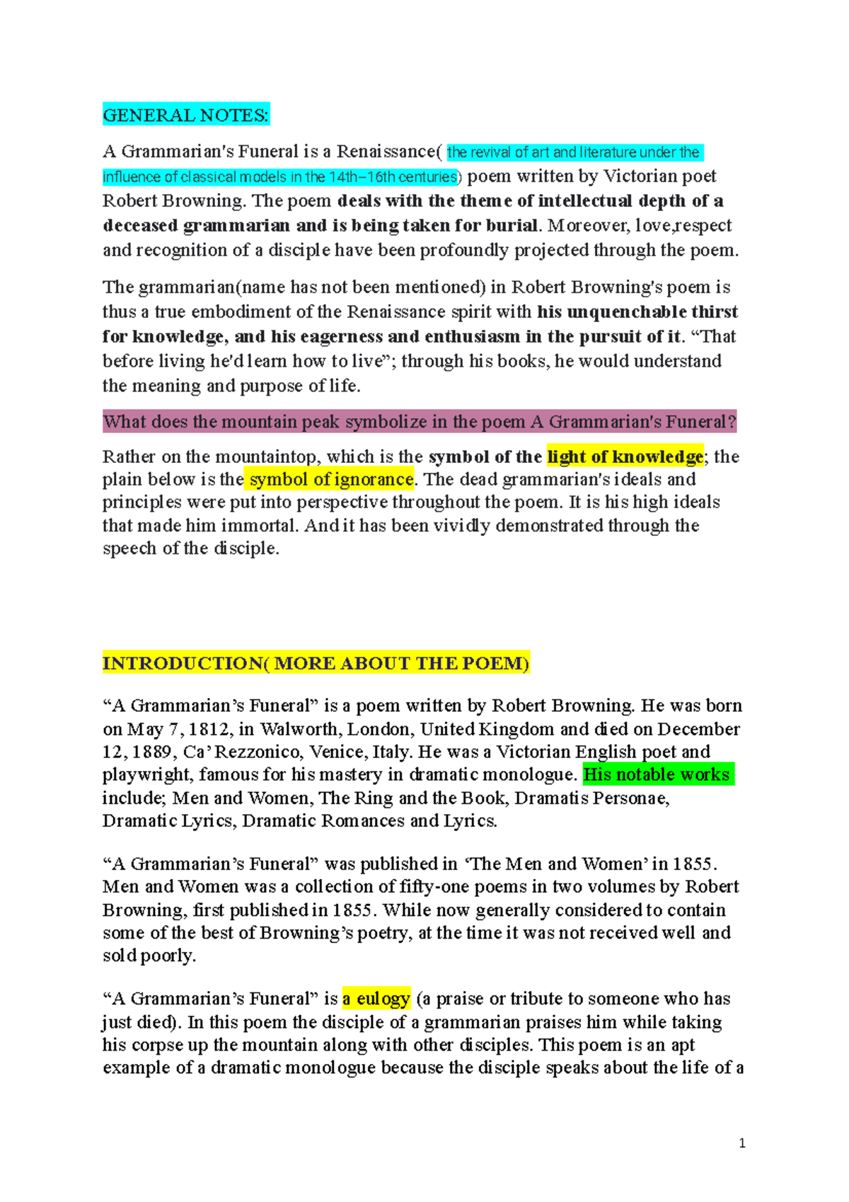 Funeral Poem Examples