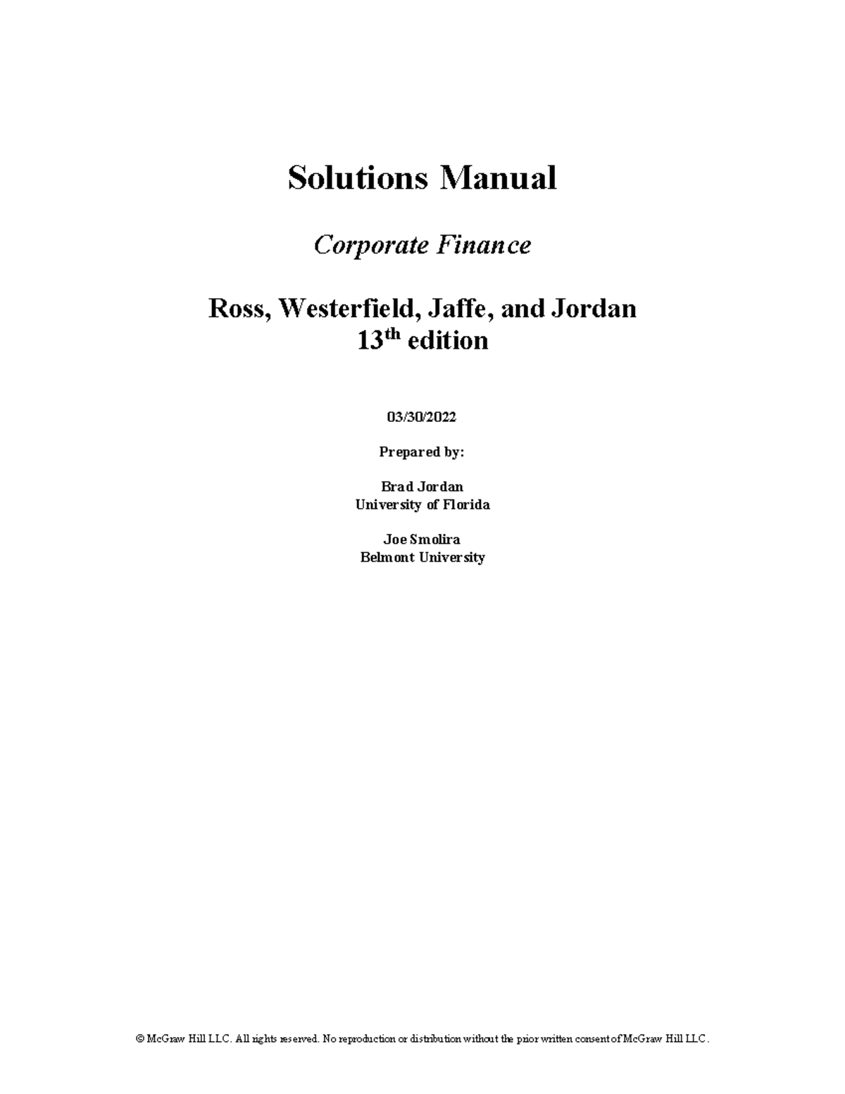 Chapter 2 Solutions: Financial Statements & Cash Flow Analysis - Studocu