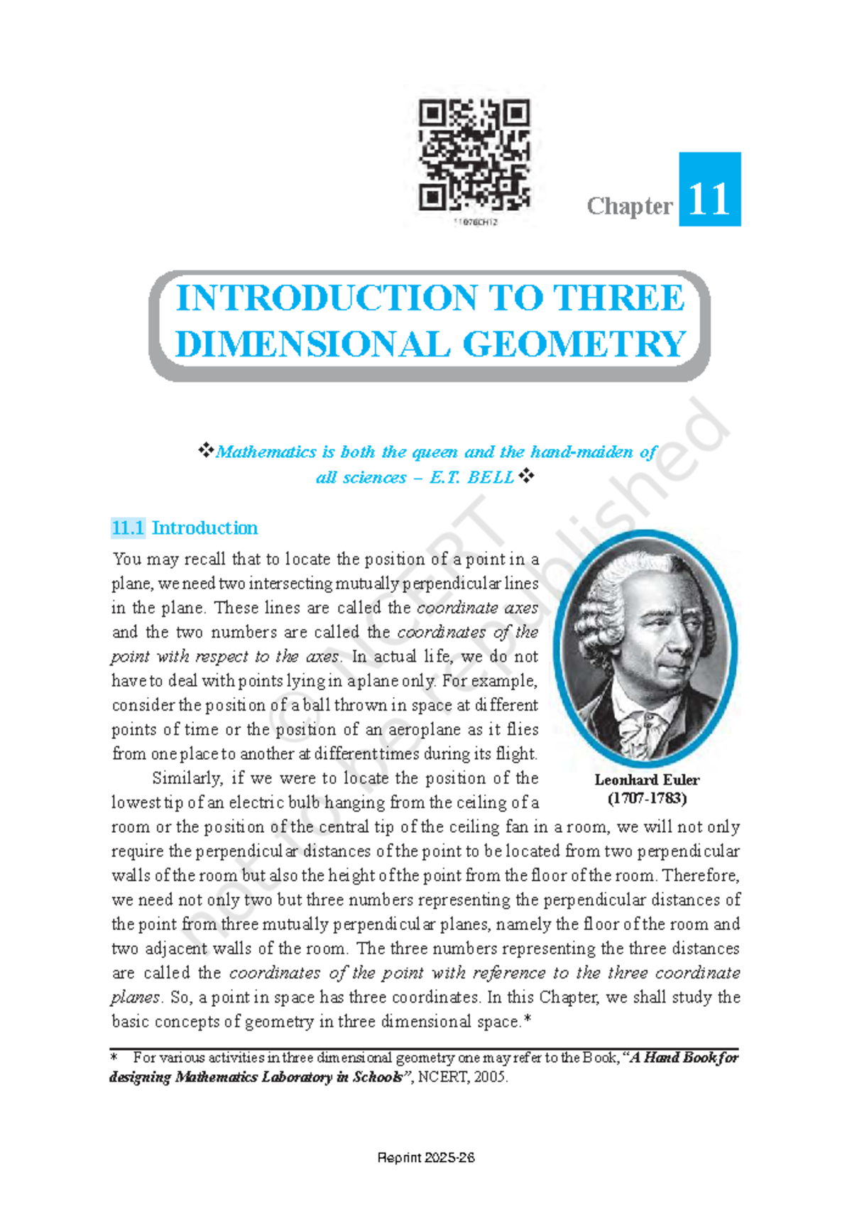 208 MATHEMATICS Chapter 11: Intro to 3D Geometry Practice Notes - Studocu