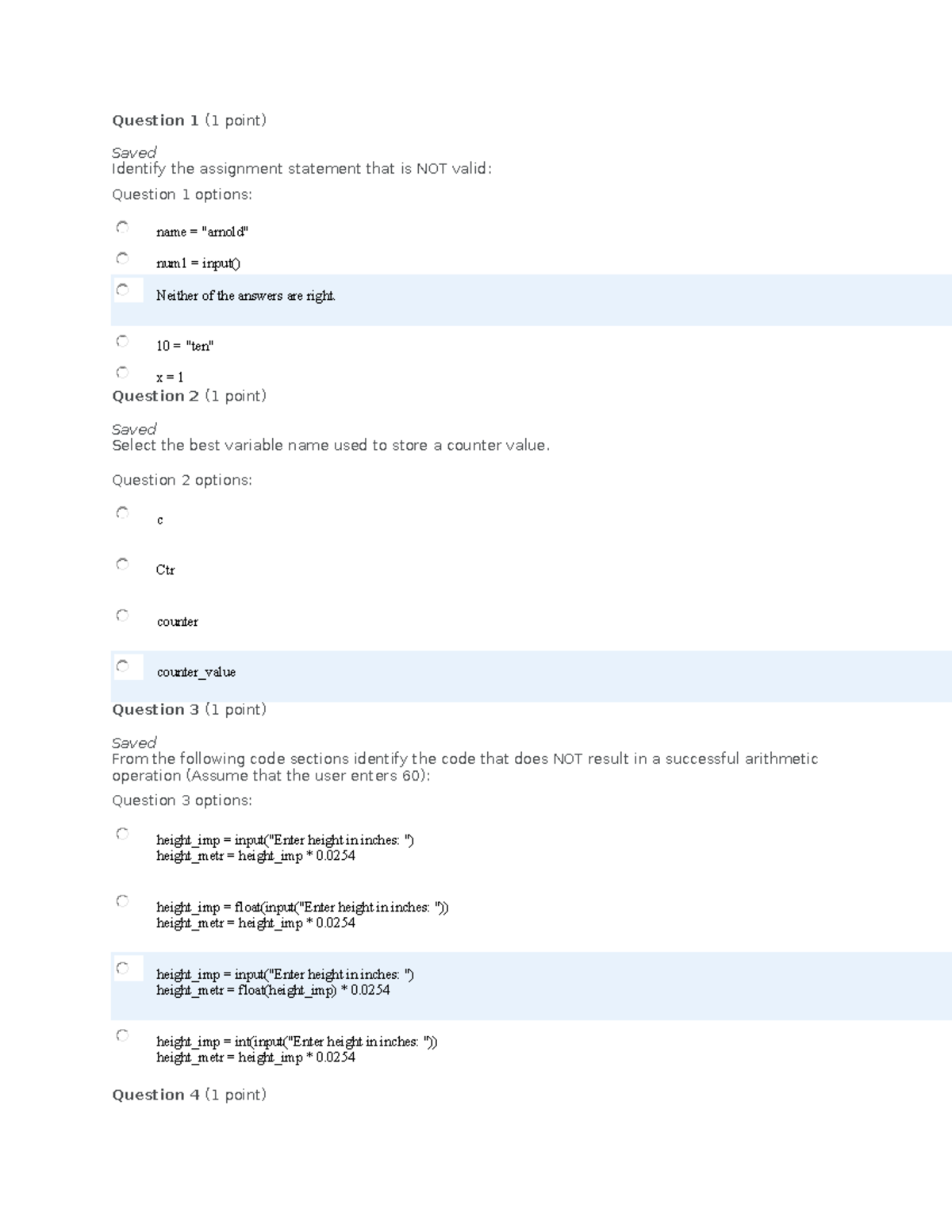 Midterm Q&A Set 2 for Programming Concepts (Course Code: PC101) - Studocu