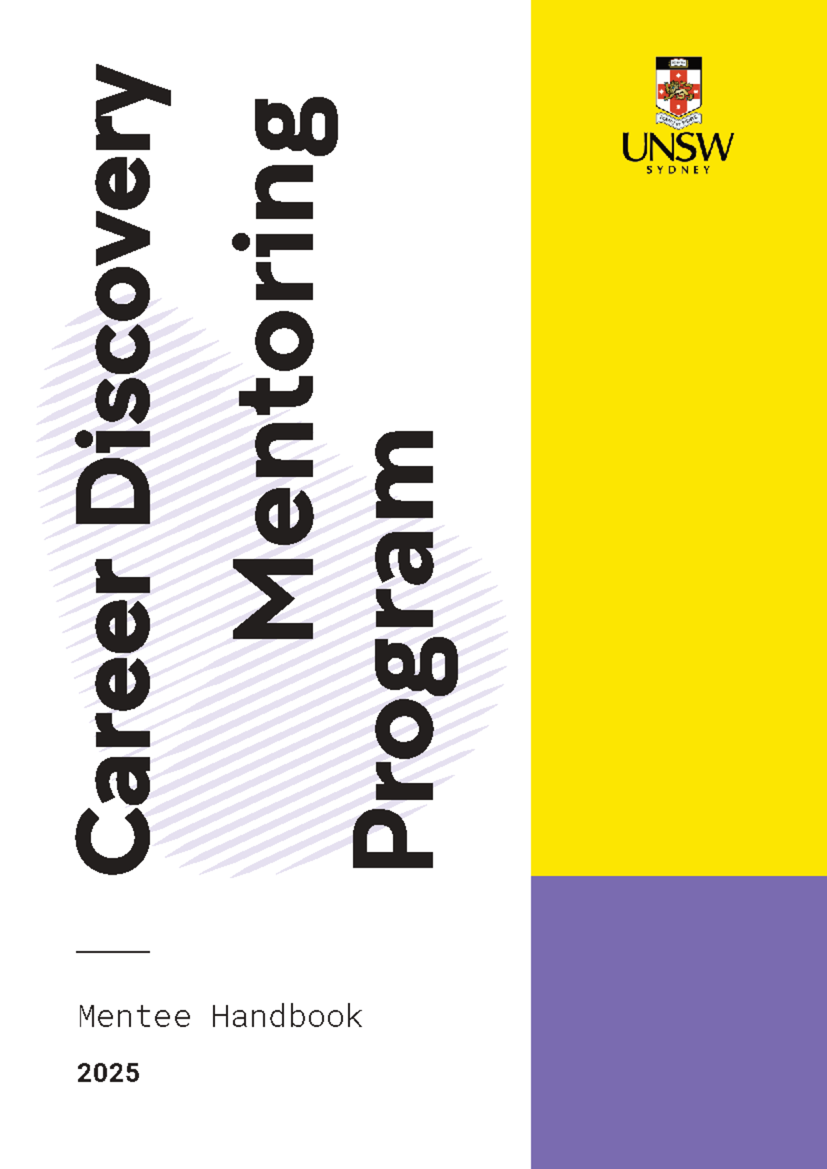 Career Discovery Mentoring Program Mentee Handbook 2025 - Studocu