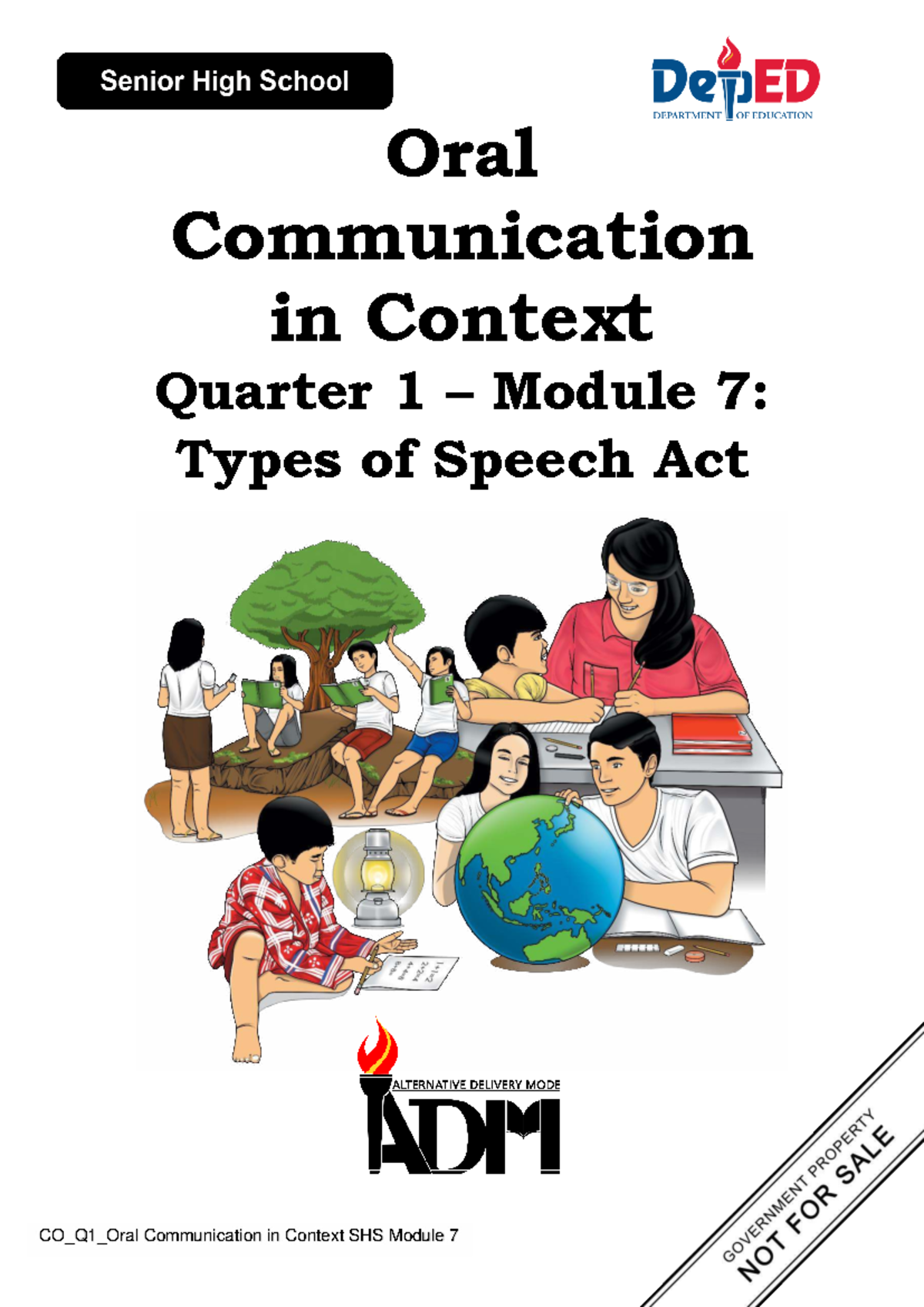 CO_Q1_Oral Communication in Context SHS Module 7: Types of Speech Acts ...