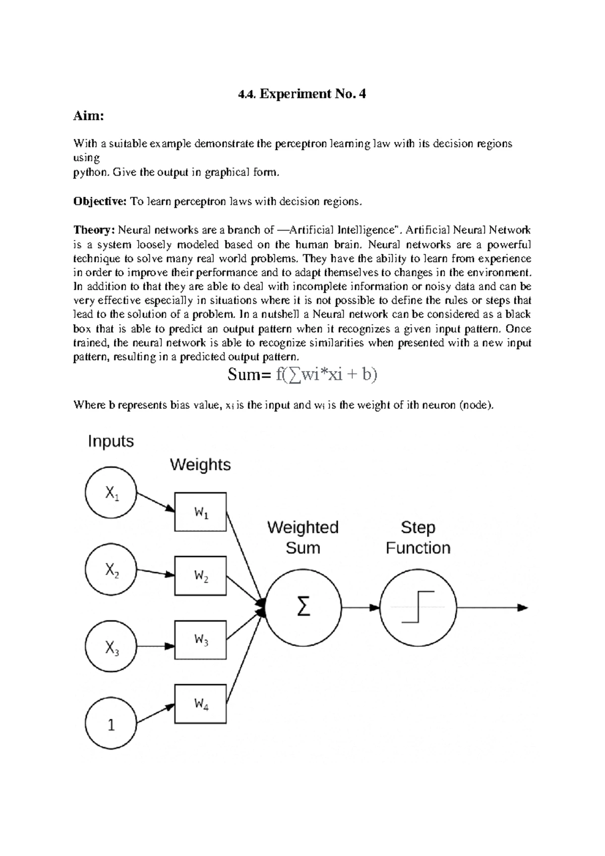 Experiment No. 5 TE SL-II (ANN) - 4 Experiment No. 5 Aim: Write a ...