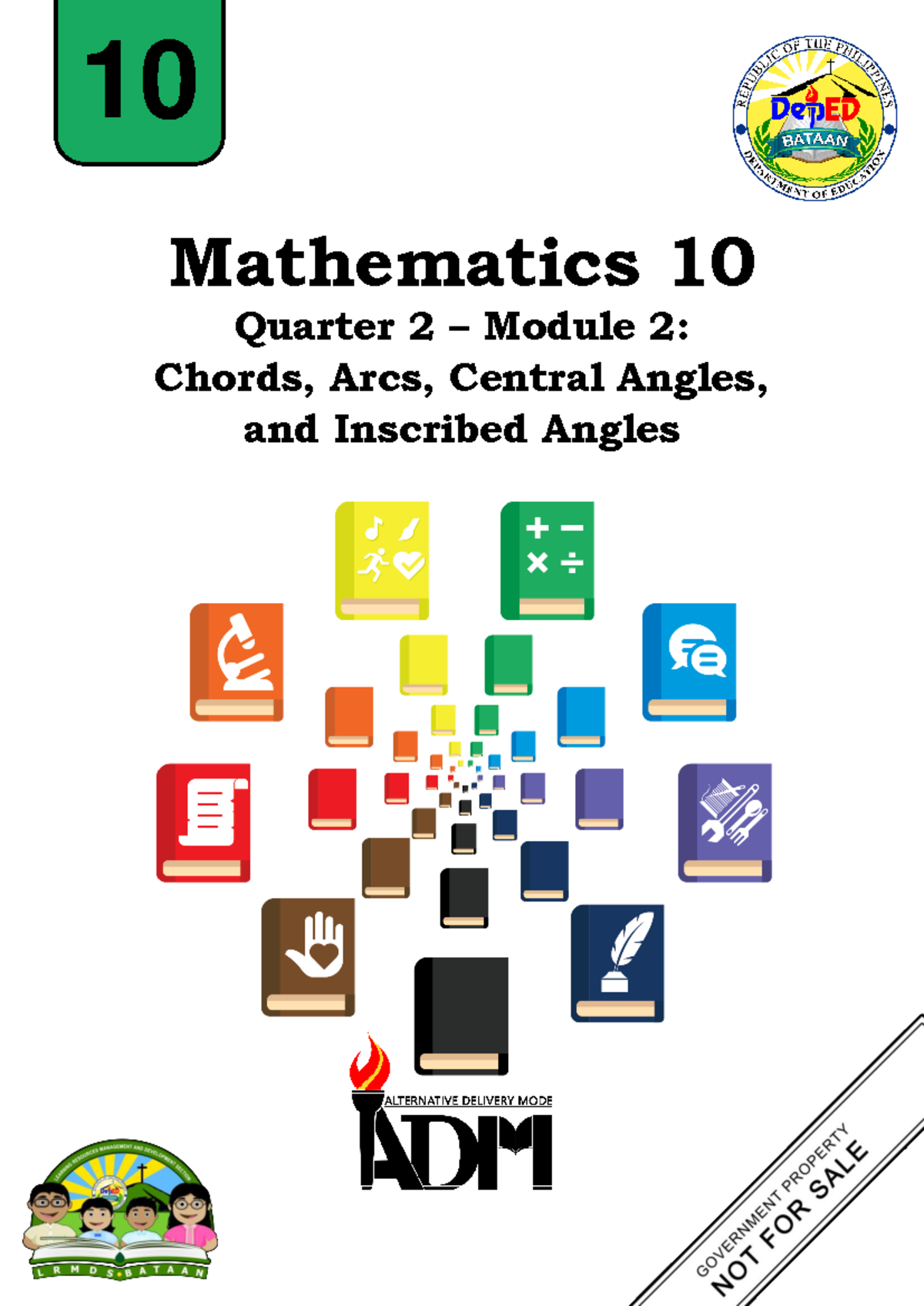 Math10 q2 mod2 Chords-Arcs-Central-and-Inscribed-Angles - Mathematics ...