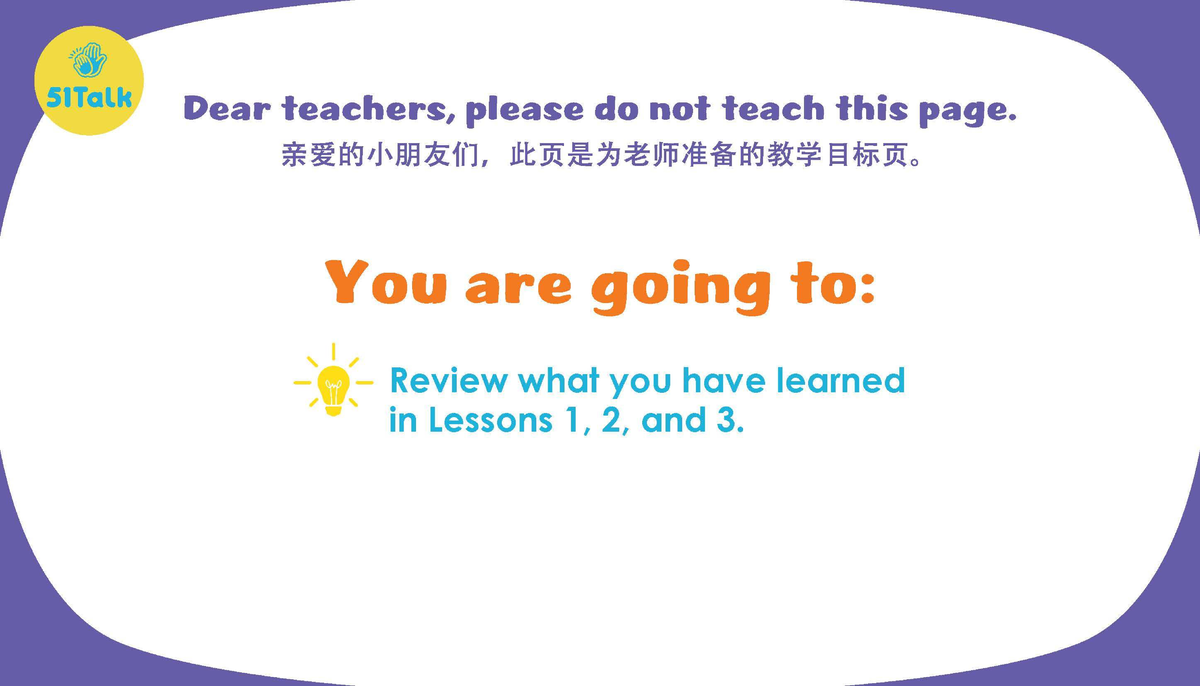 51Talk Lesson 4 Review Activities and Key Concepts - Studocu