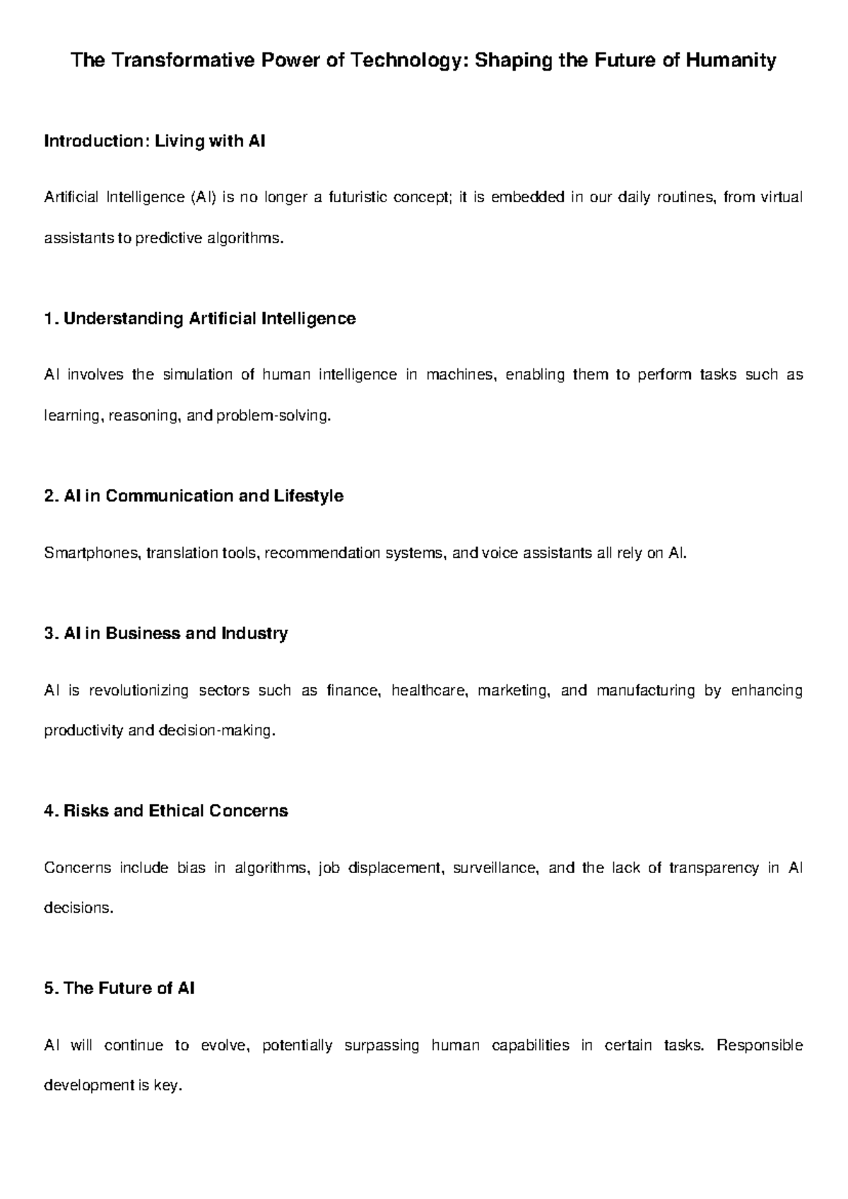 The Rise of AI in Daily Life: Transformative Impacts and Future Trends ...