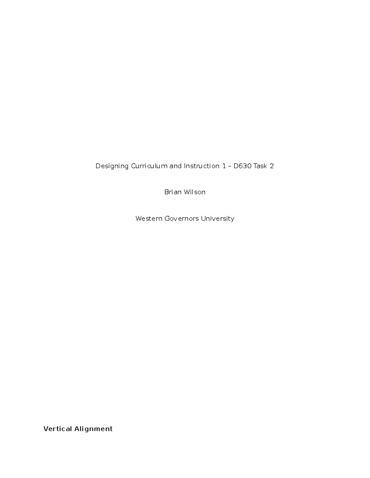 D630 Task 2 - Curriculum and Instruction Design for Geography - Studocu