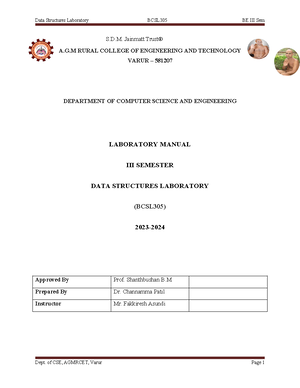 Dsa lab Journal write up - PROGRAM: Develop a Program in C for the ...