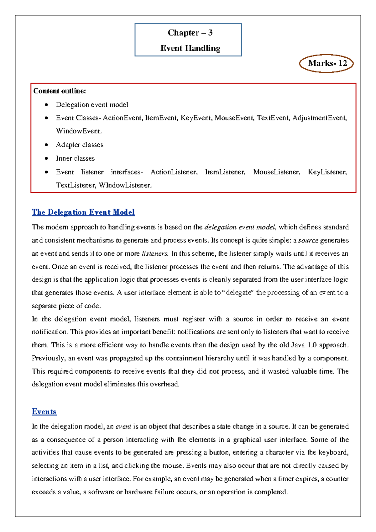 Unit-3 Chapter 3: Event Handling and Listener Interfaces 240801 234415 ...