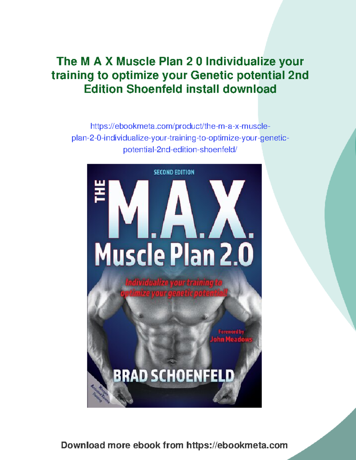 The M.A.X. Muscle Plan 2.0: Optimize Your Training for Genetic ...