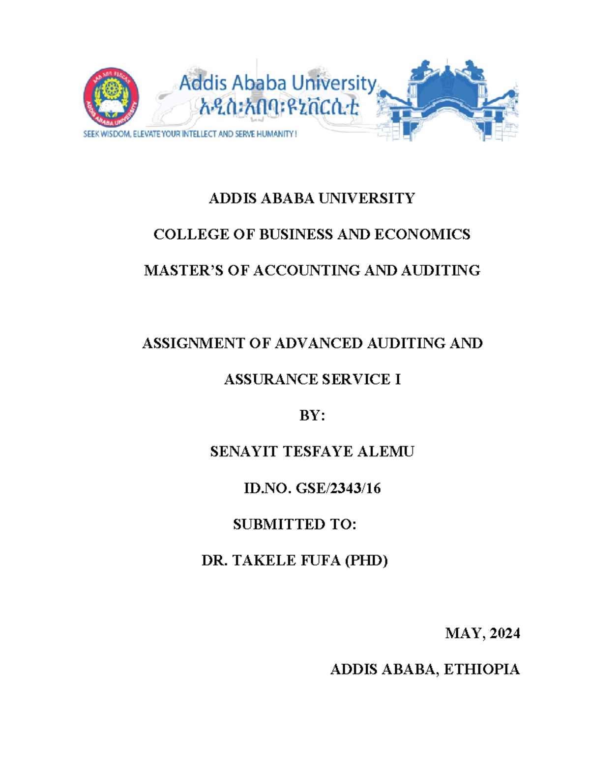 Advanced Auditing Assignment 21 - Understanding Audit Value and Issues ...