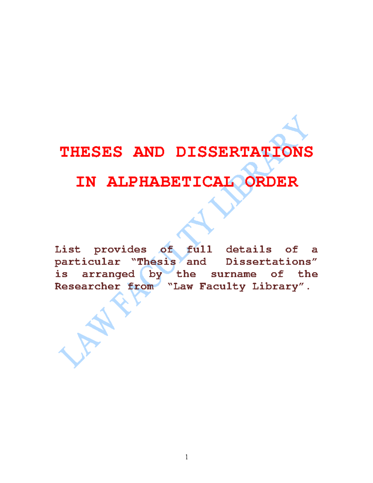 Theses and Dissertations topics Delhi UNI - THESES AND DISSERTATIONS IN ...