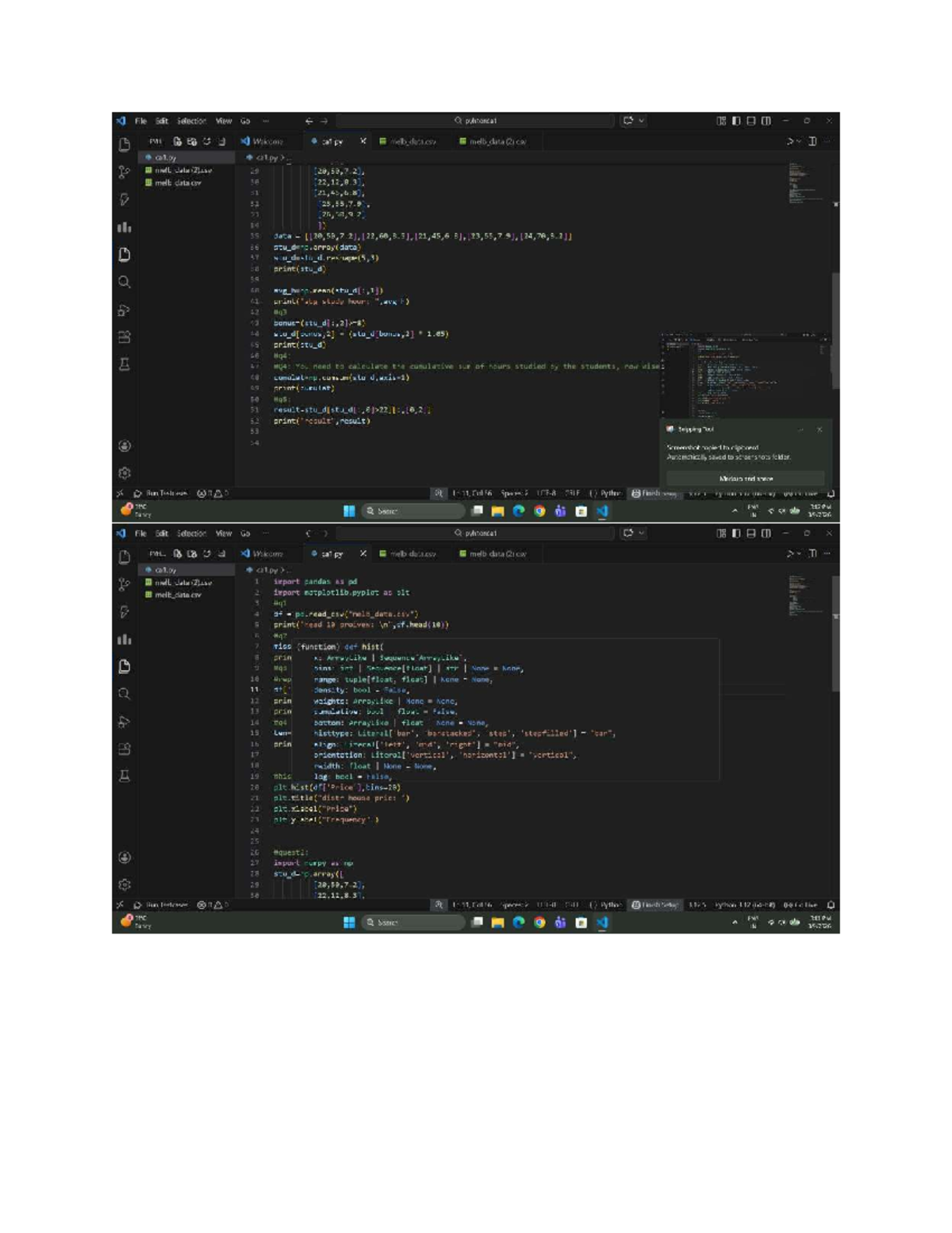 Python Data Analysis with melb_data.csv - Final Exam Notes - Studocu