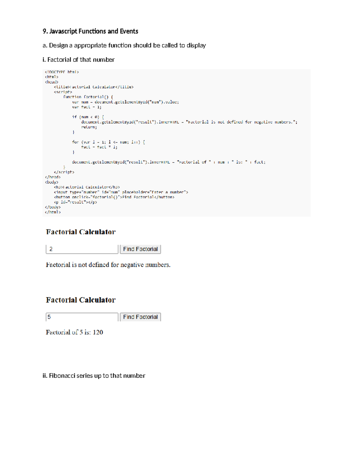 Experiment-9 FSD LAB: JavaScript Functions & Events - Studocu