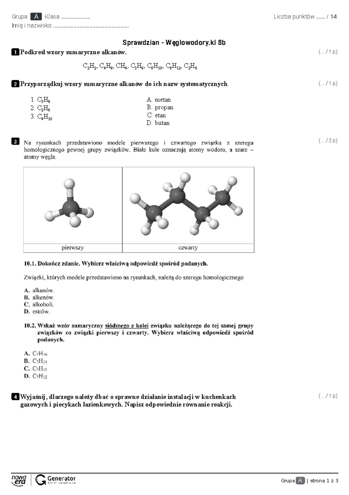 Sprawdzian Końcoworoczny Dla Klasy 2 Gimnazjum www.studocu.com