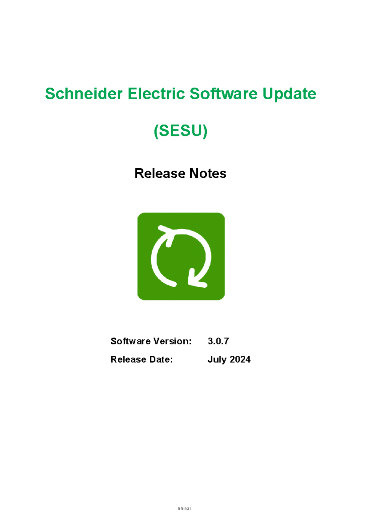 Schneider Electric Software Update Release Notes v3.7 (SESU) - Studocu