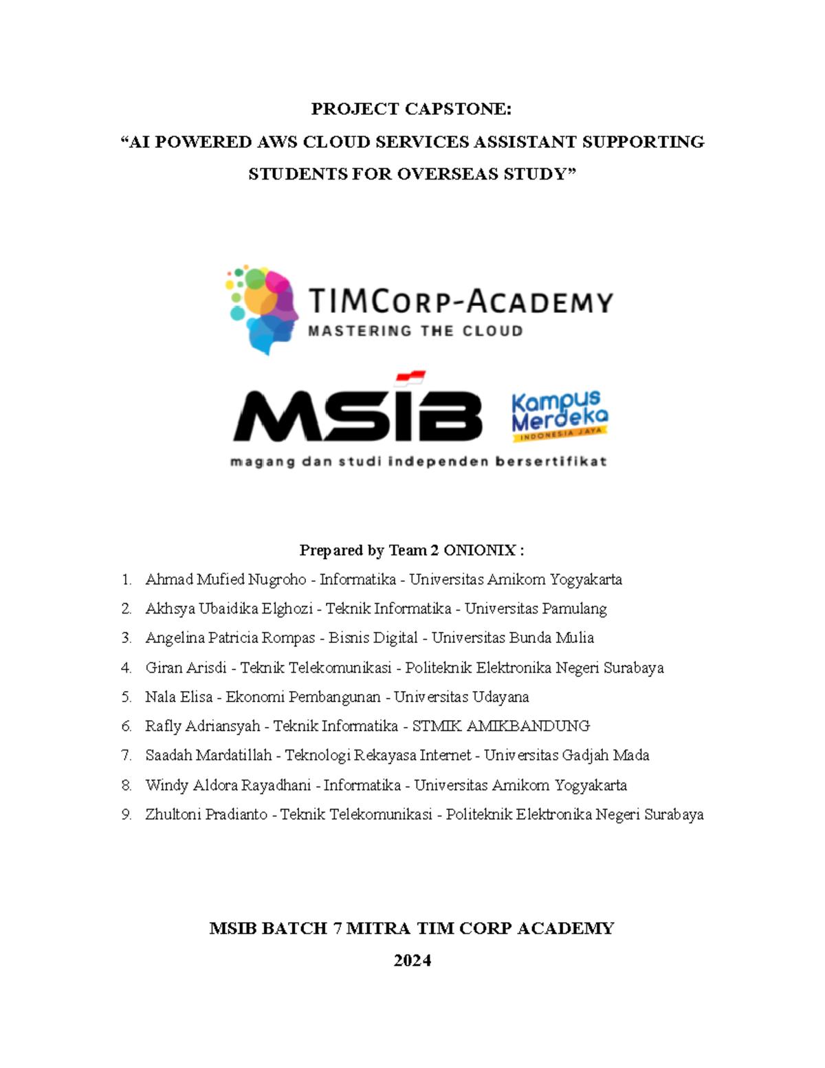 Final Report - Capstone Project on AI-Powered AWS Assistant for Studies ...