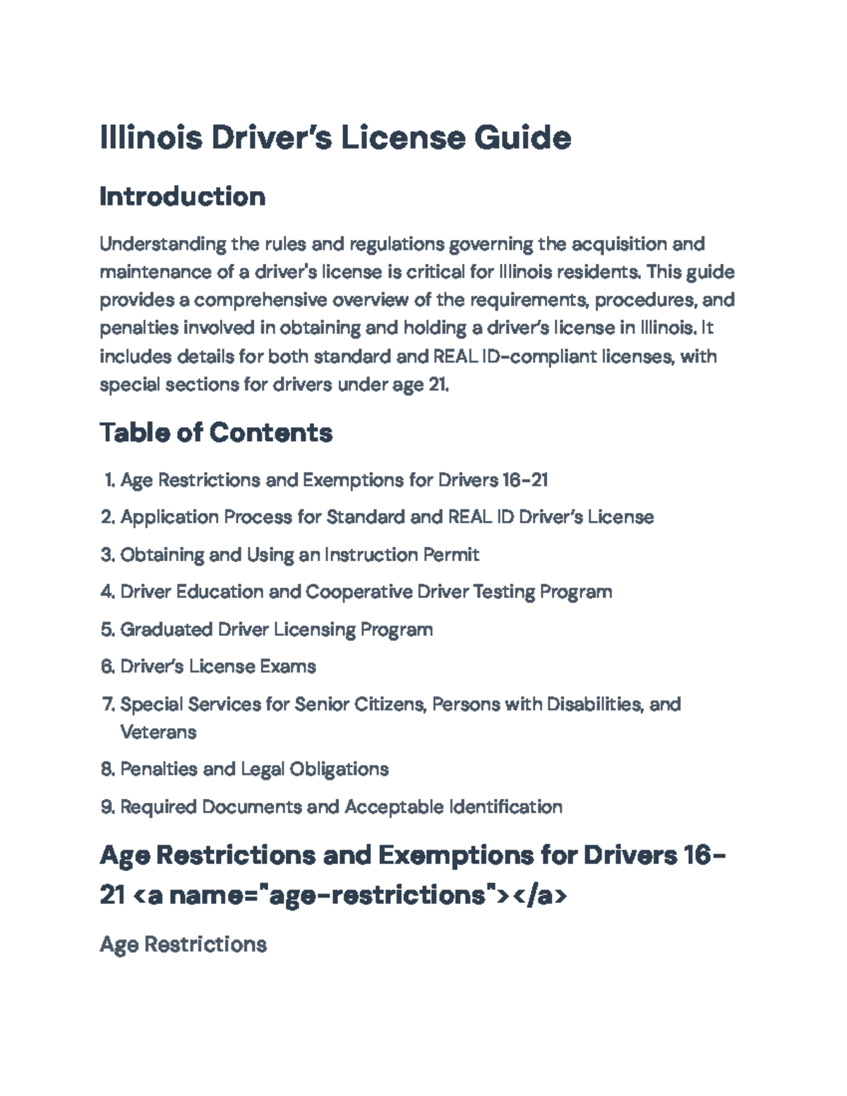 Illinois Driver’s License Guide: Requirements and Procedures Explained ...