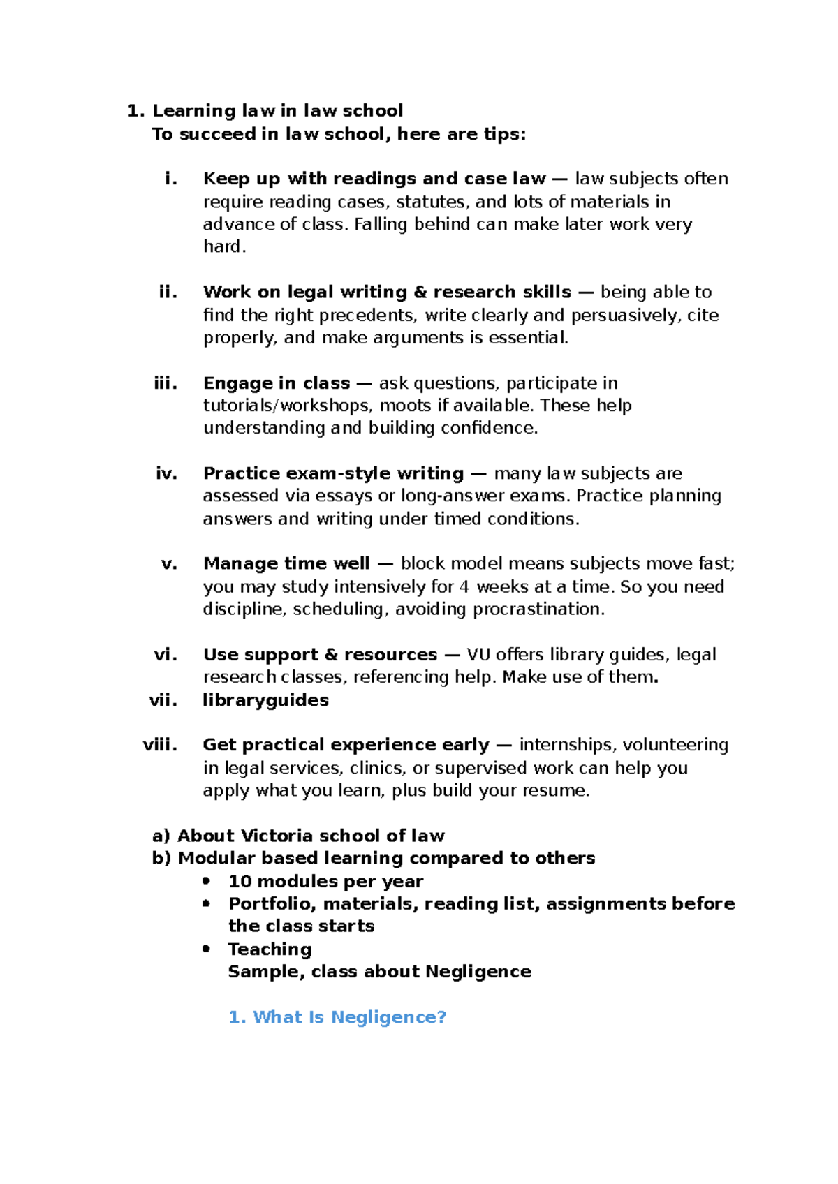 Law School Success Tips: Strategies for Mastering Legal Studies - Studocu