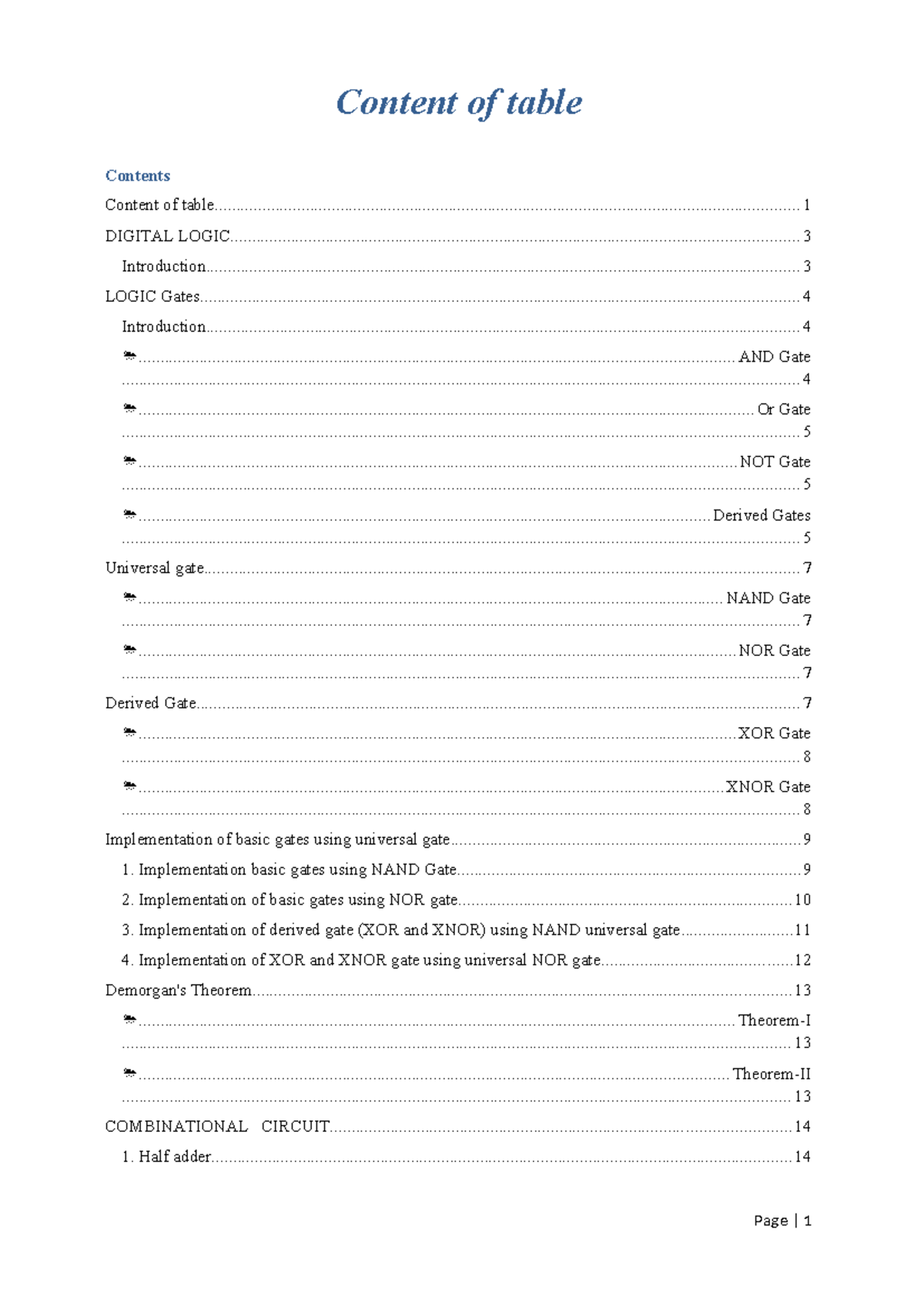 LAB-Report-Lab 1: Introduction to Digital Logic Gates and Circuits ...